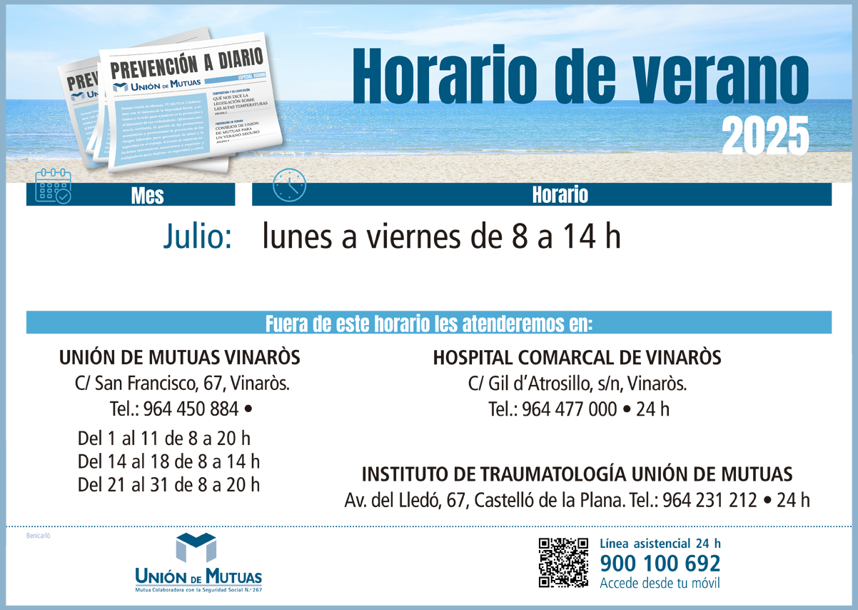 Horario especial