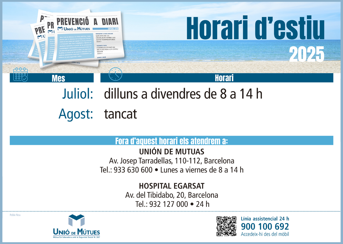 Horario especial