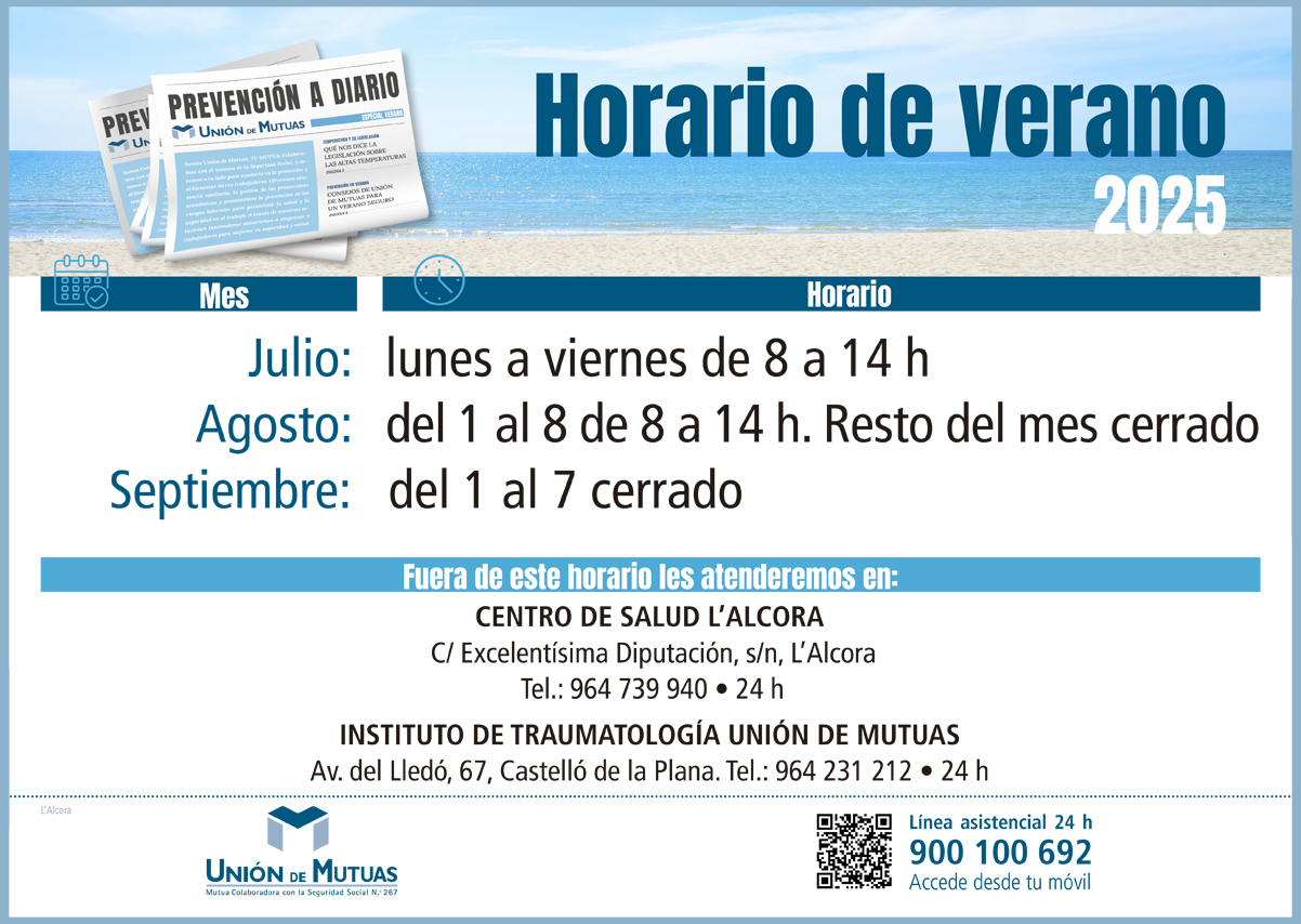 Horario especial