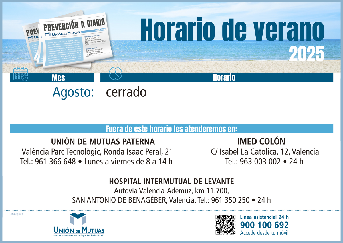 Horario especial